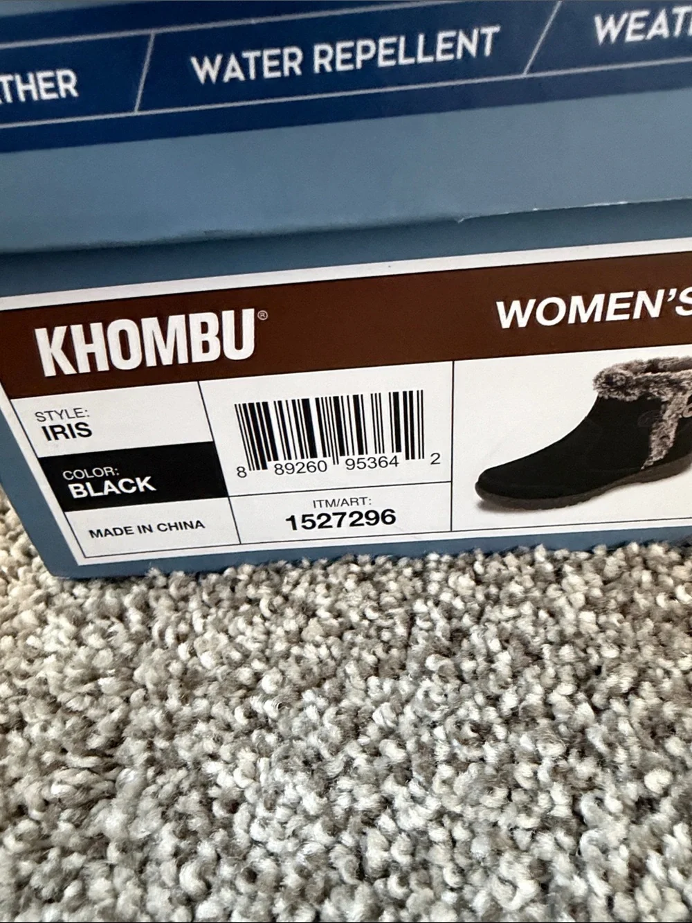 Khombu Black Faux Fur-Trim Suede Ankle Boots Women’s NWT
